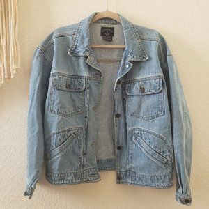 Vintage balloon sleeve denim jacket